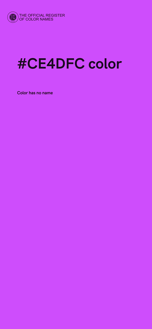 #CE4DFC color image