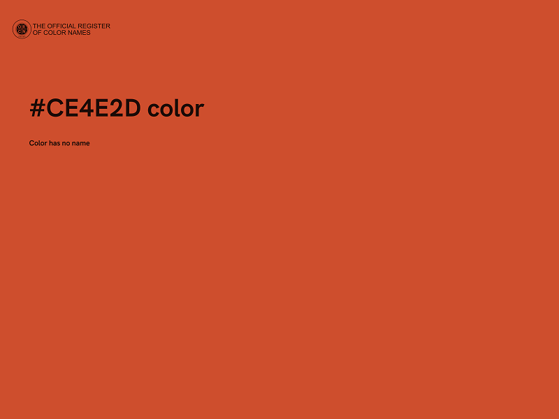 #CE4E2D color image
