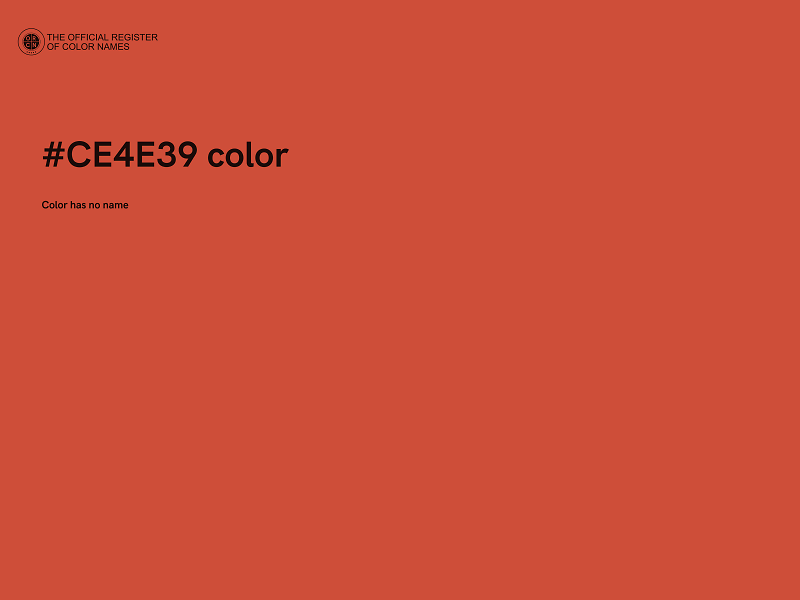 #CE4E39 color image