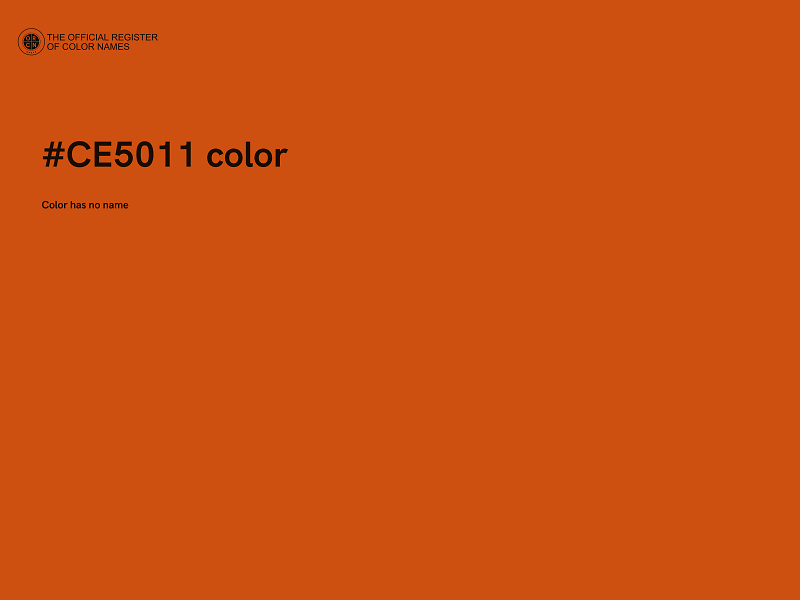 #CE5011 color image