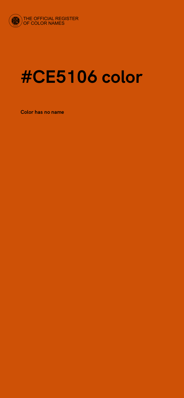 #CE5106 color image