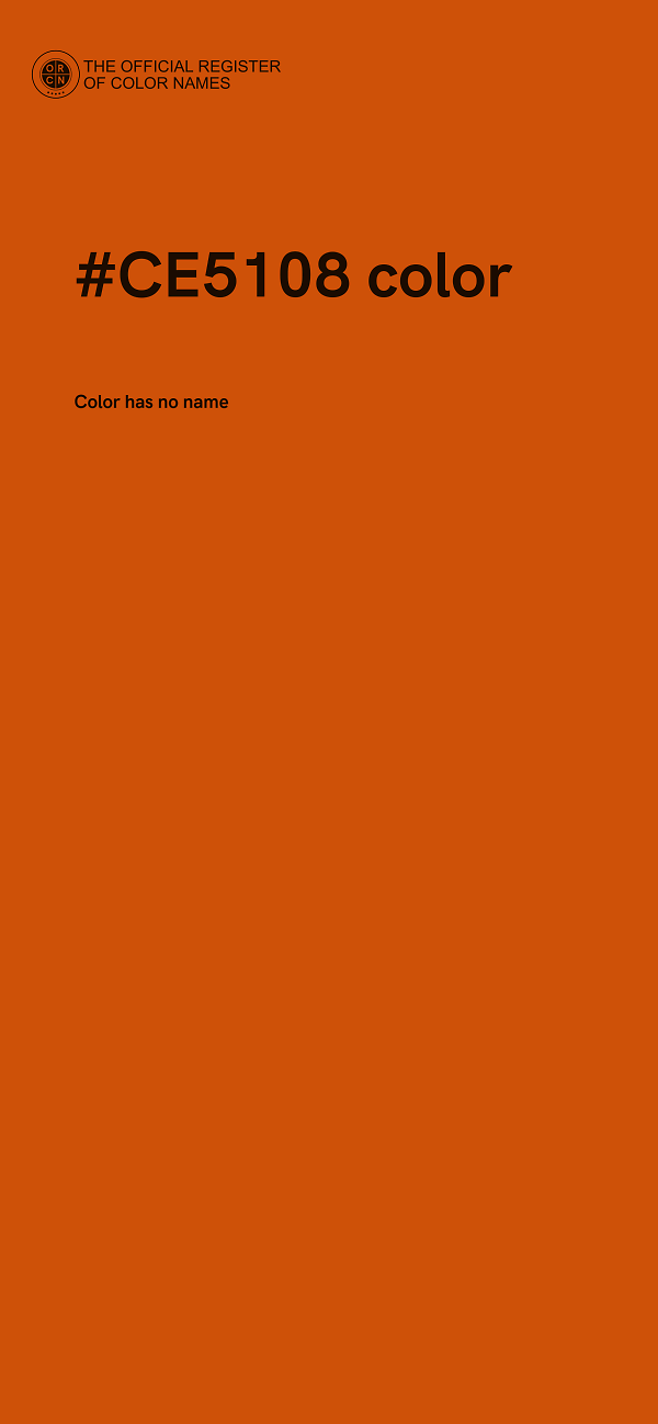 #CE5108 color image