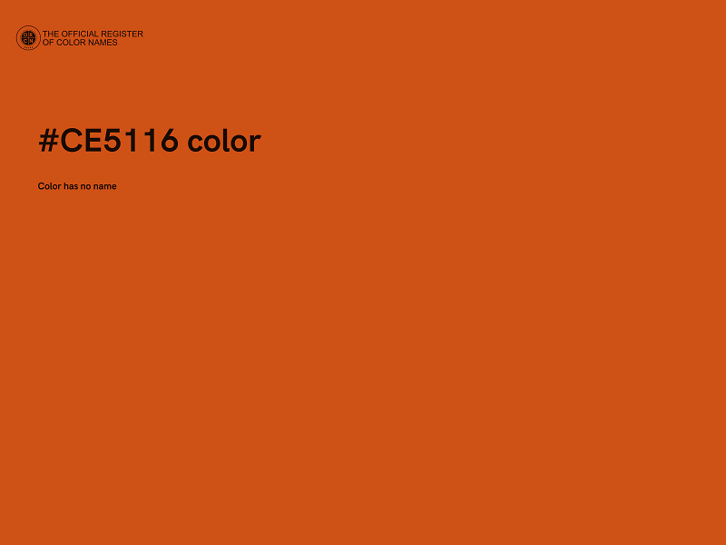 #CE5116 color image