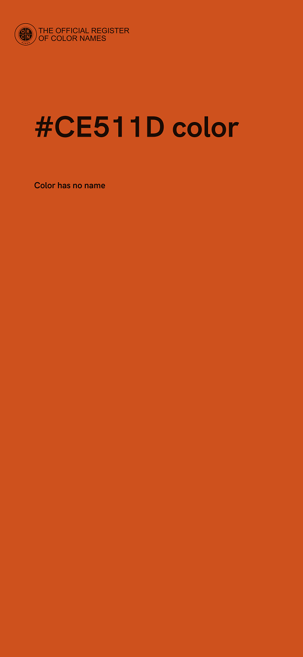 #CE511D color image