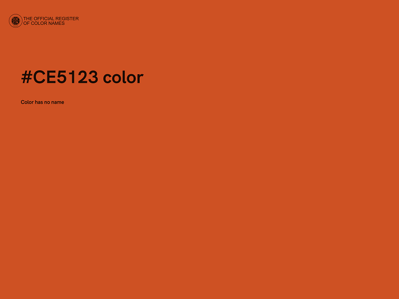 #CE5123 color image