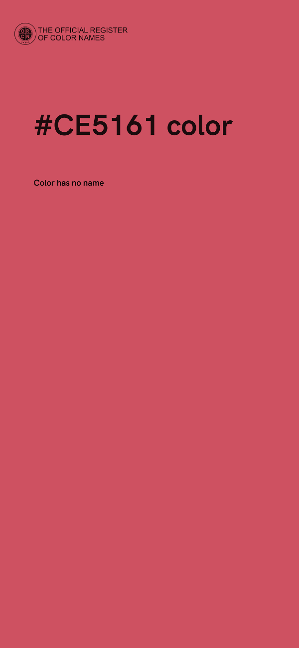 #CE5161 color image