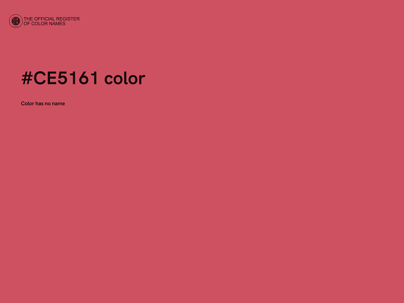 #CE5161 color image