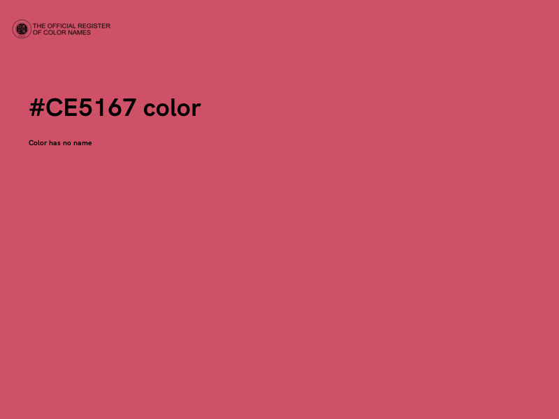 #CE5167 color image