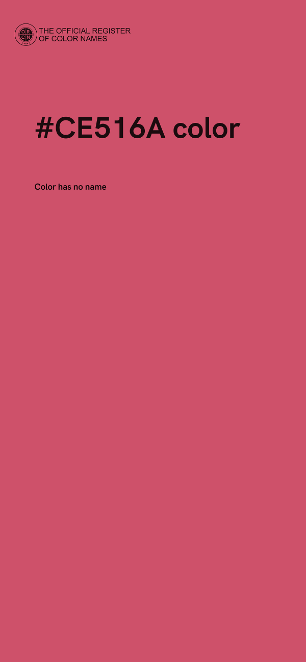 #CE516A color image
