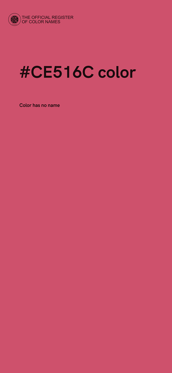 #CE516C color image