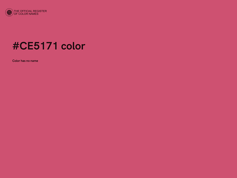 #CE5171 color image