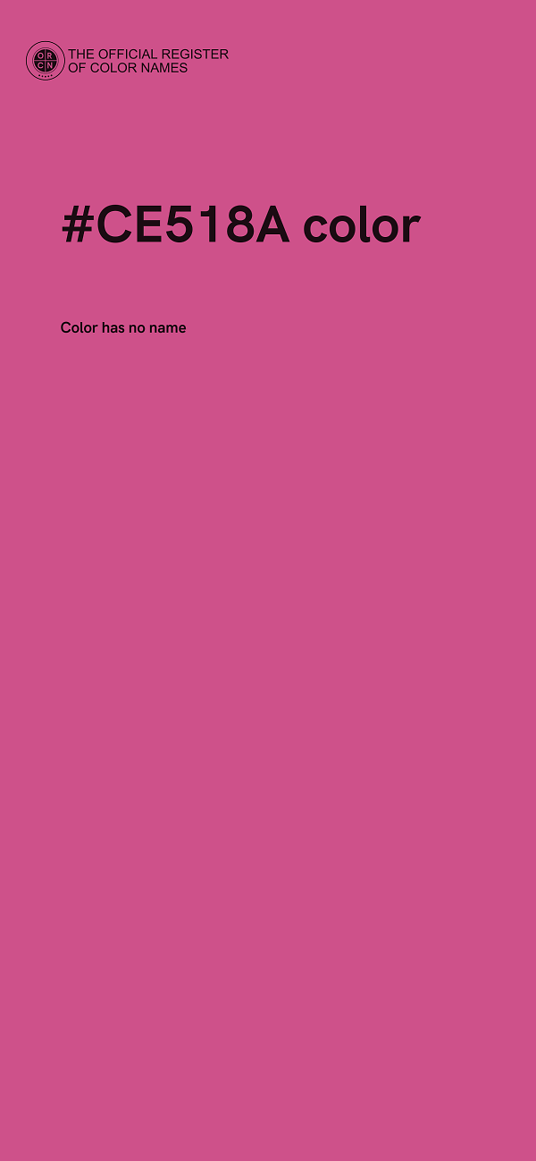 #CE518A color image