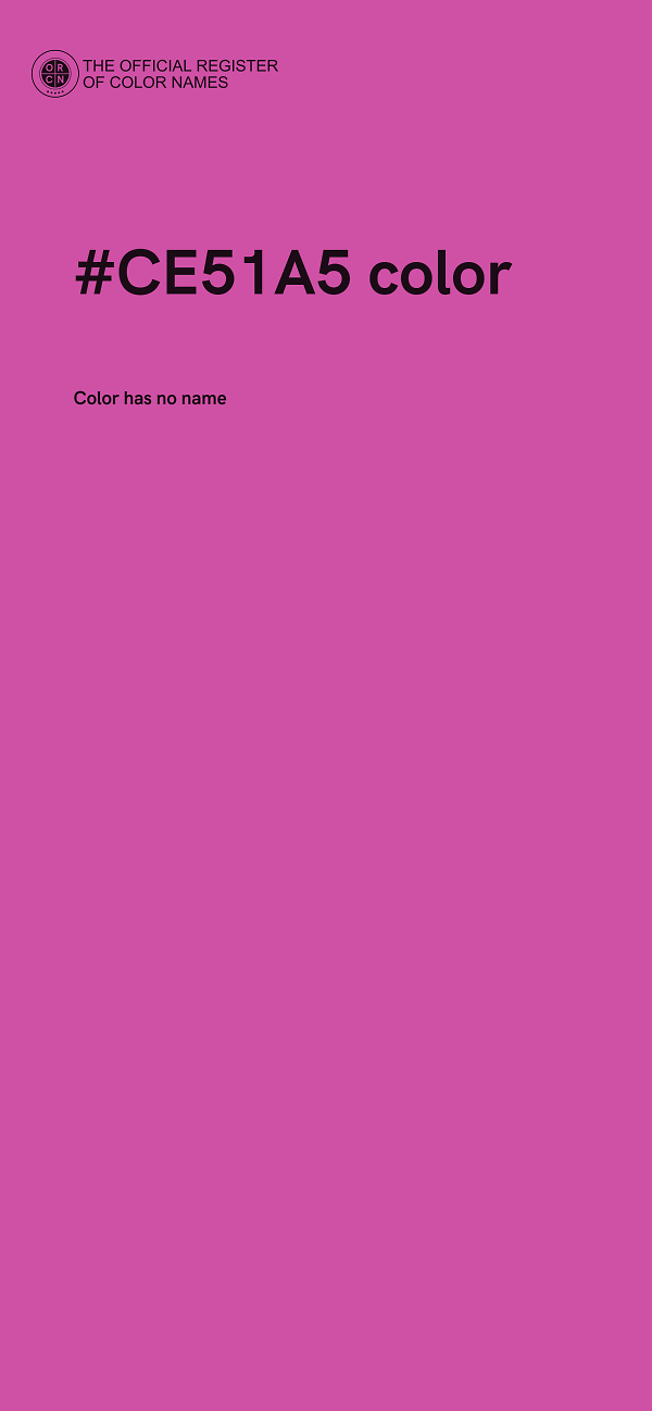 #CE51A5 color image