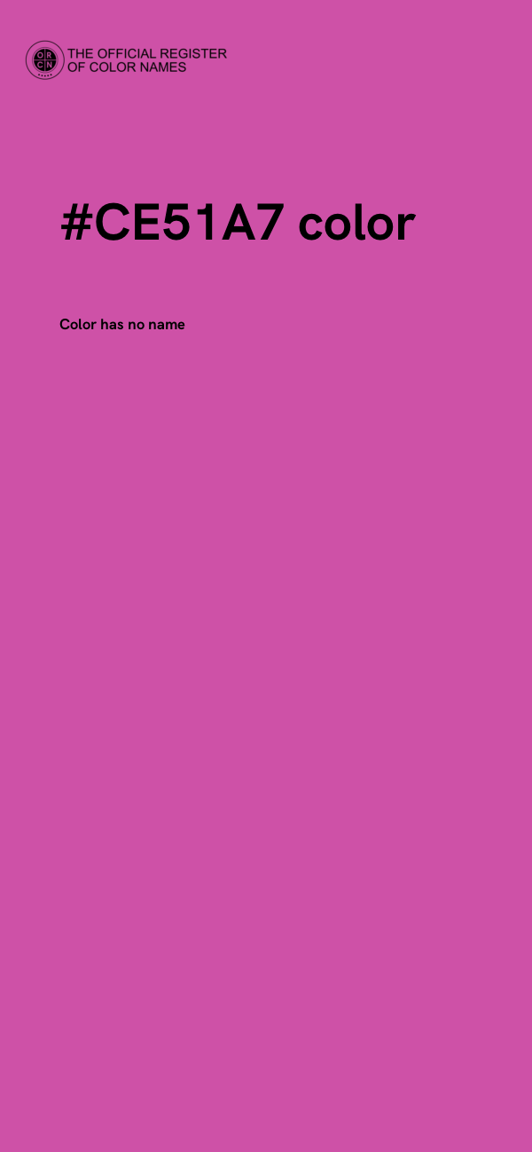 #CE51A7 color image