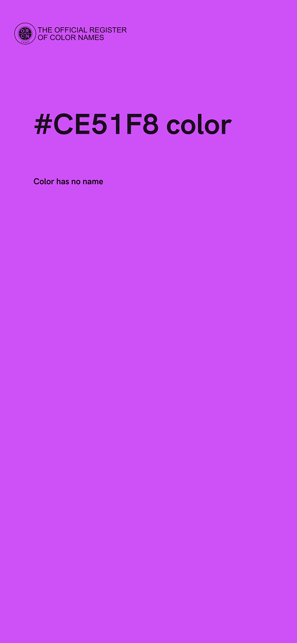 #CE51F8 color image