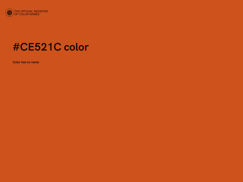 #CE521C color image