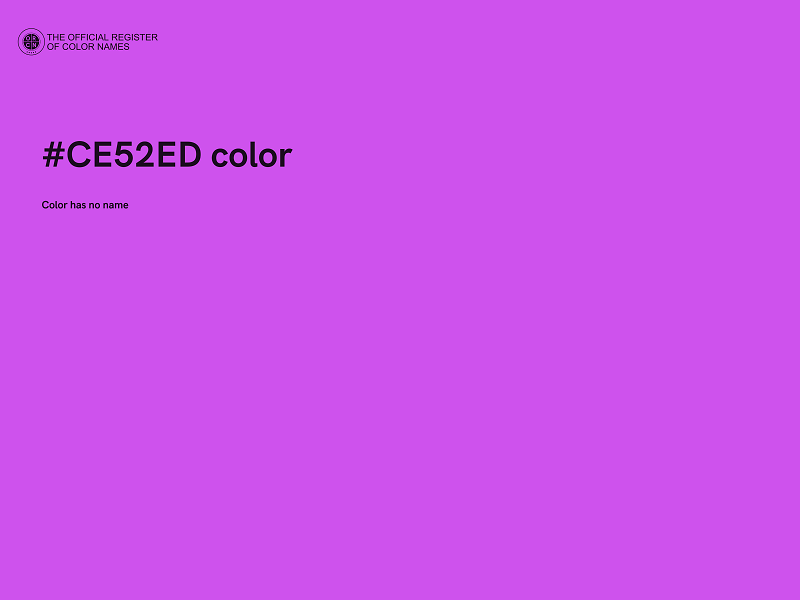#CE52ED color image