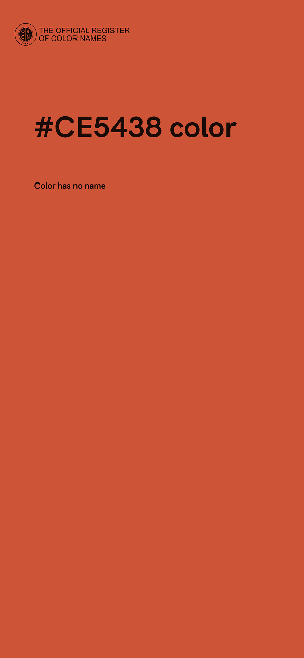 #CE5438 color image