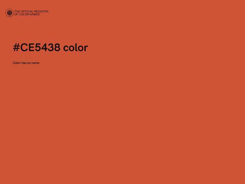#CE5438 color image