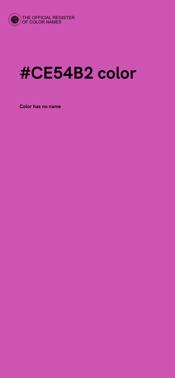 #CE54B2 color image
