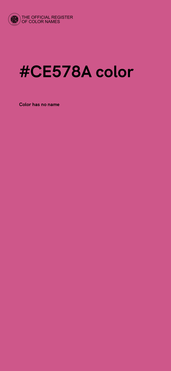#CE578A color image