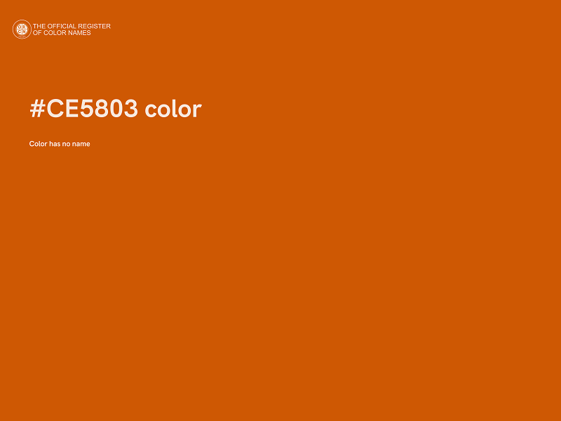 #CE5803 color image