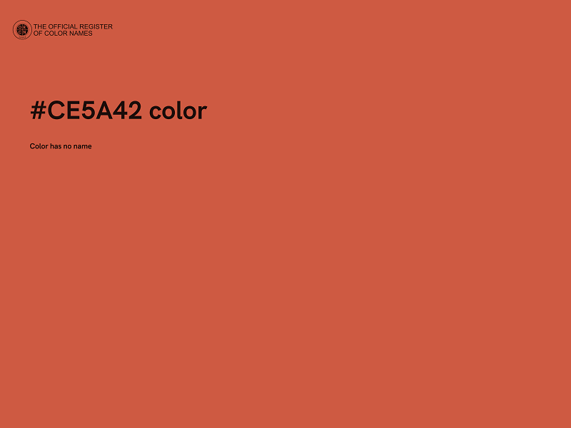 #CE5A42 color image