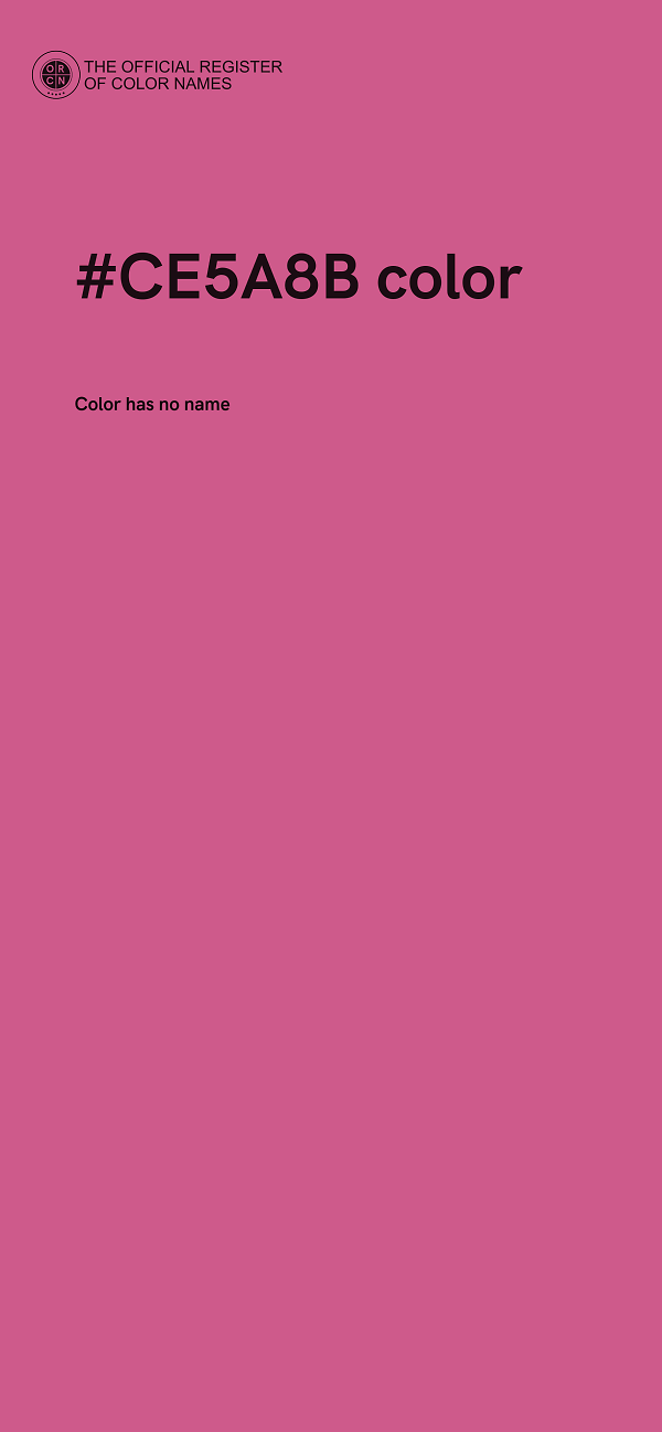 #CE5A8B color image