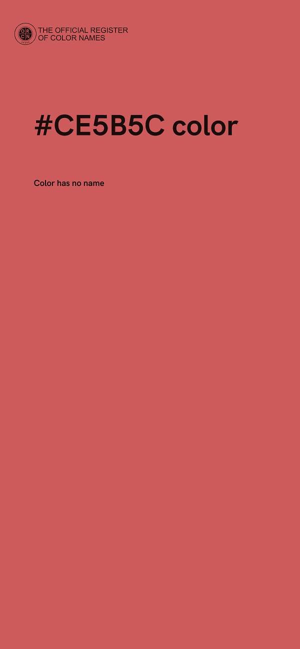 #CE5B5C color image