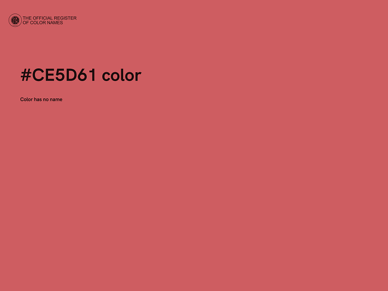 #CE5D61 color image