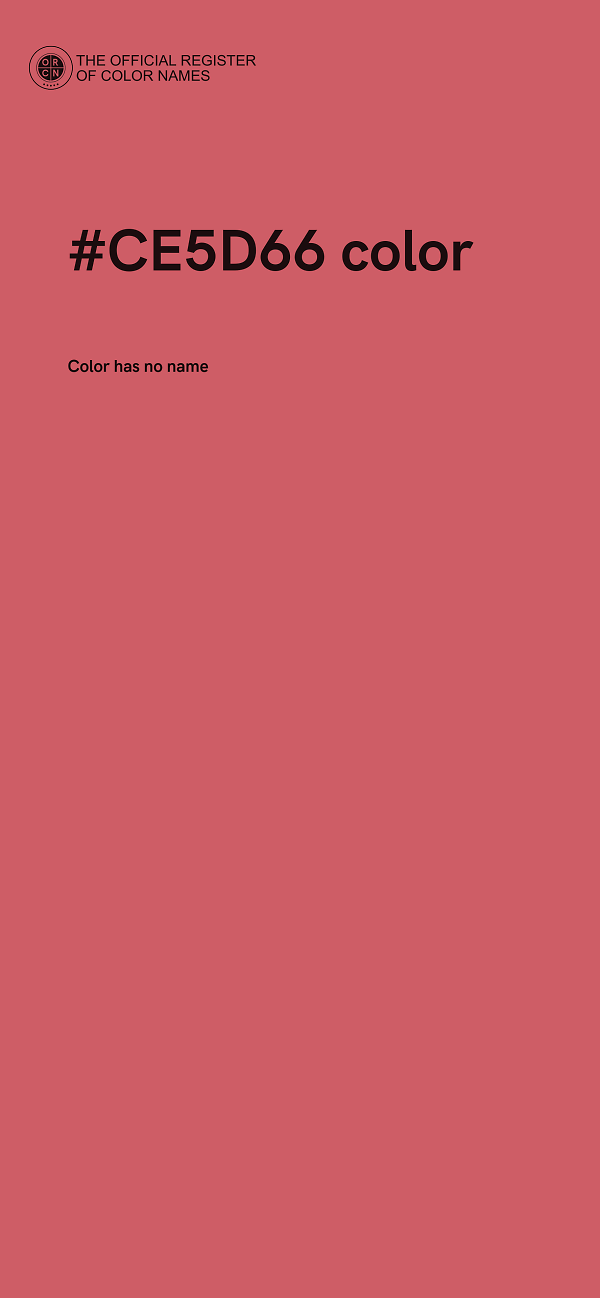 #CE5D66 color image