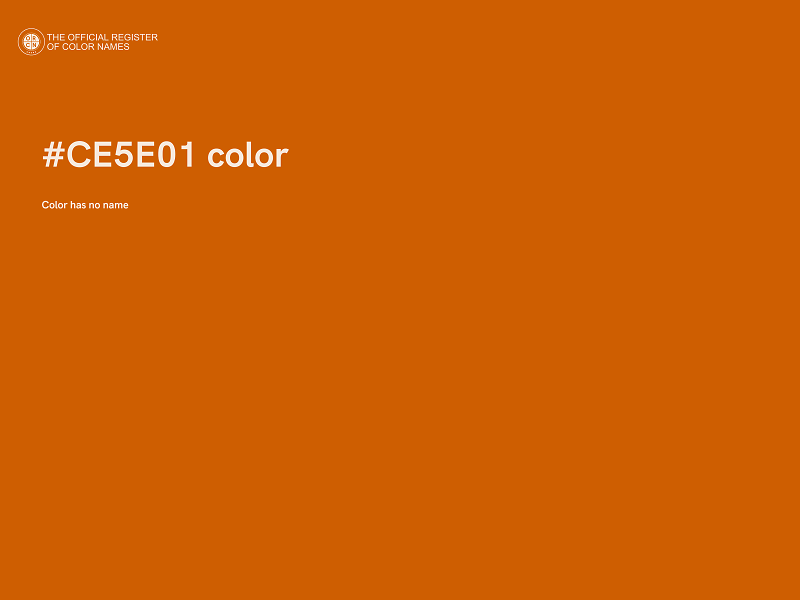 #CE5E01 color image
