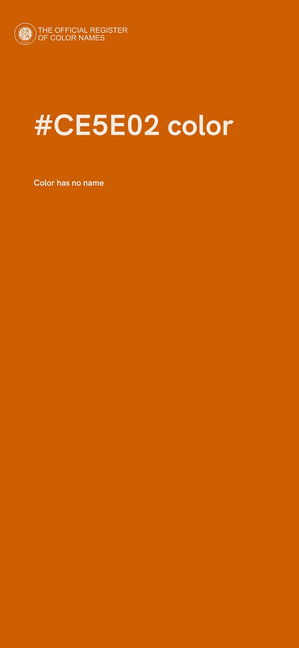 #CE5E02 color image