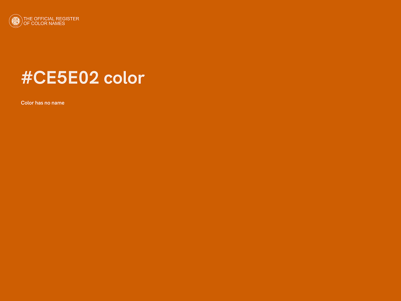 #CE5E02 color image