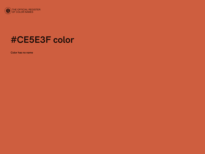 #CE5E3F color image