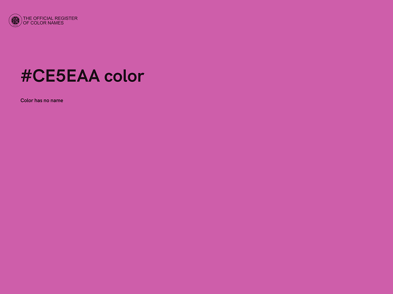 #CE5EAA color image
