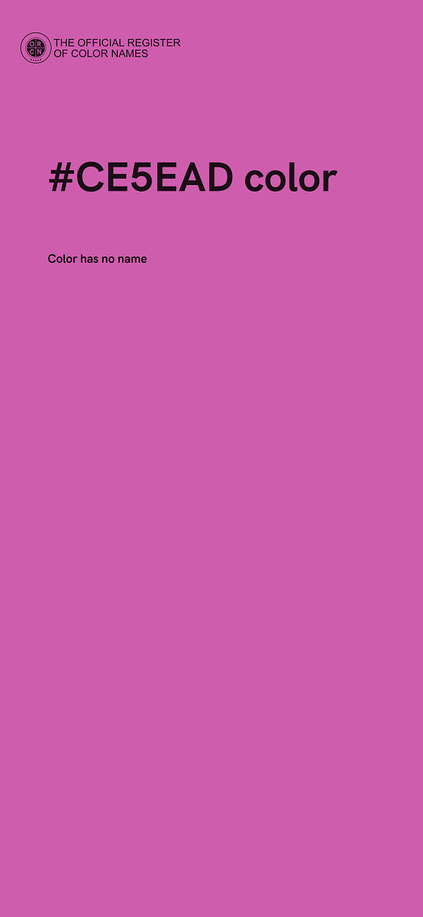 #CE5EAD color image