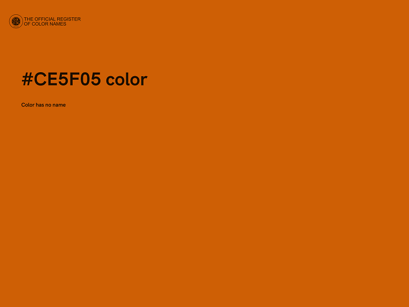 #CE5F05 color image