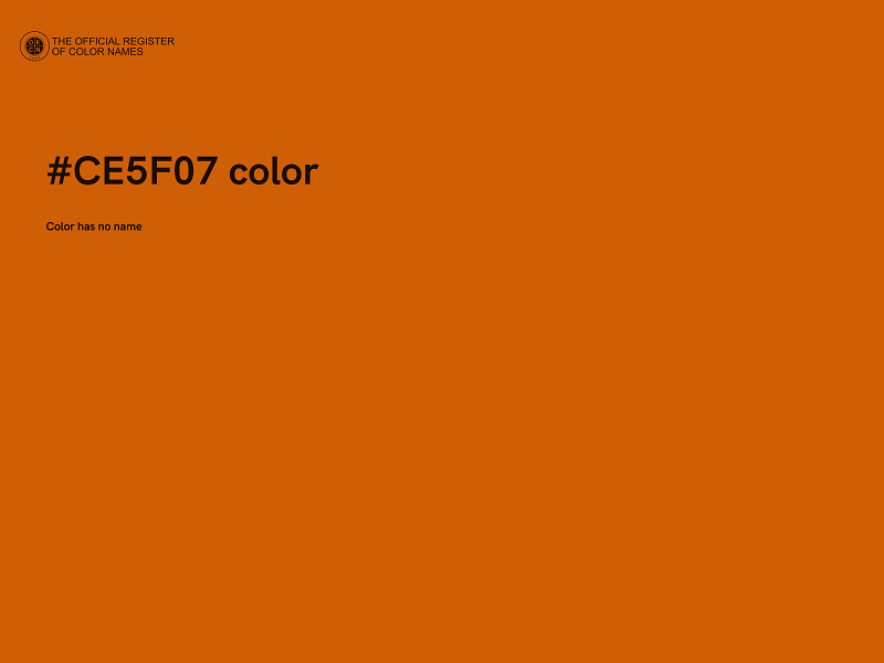 #CE5F07 color image