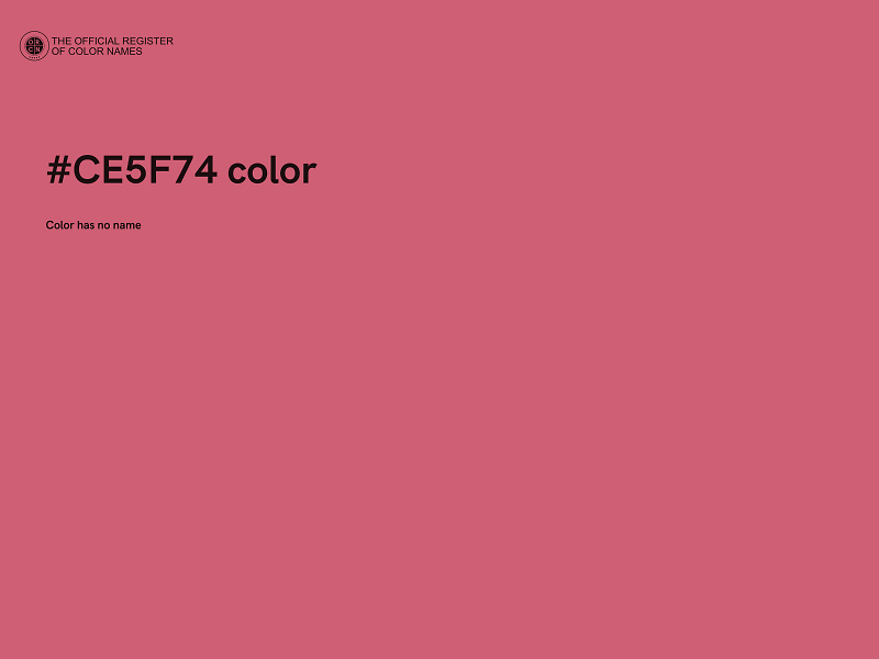 #CE5F74 color image