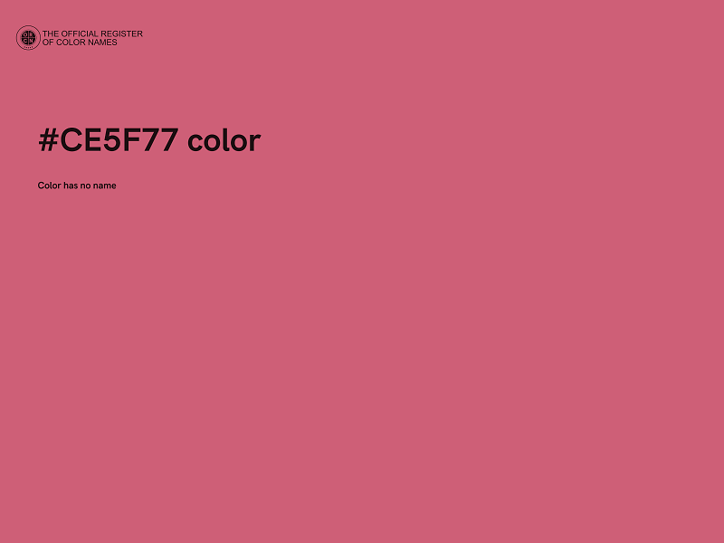 #CE5F77 color image