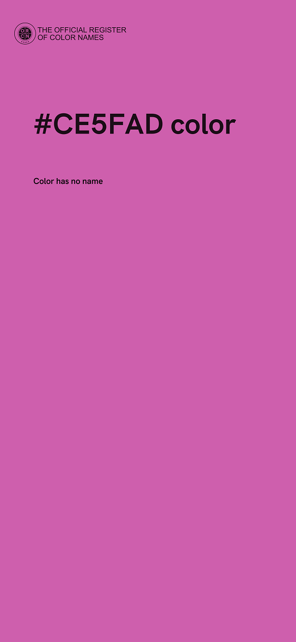 #CE5FAD color image