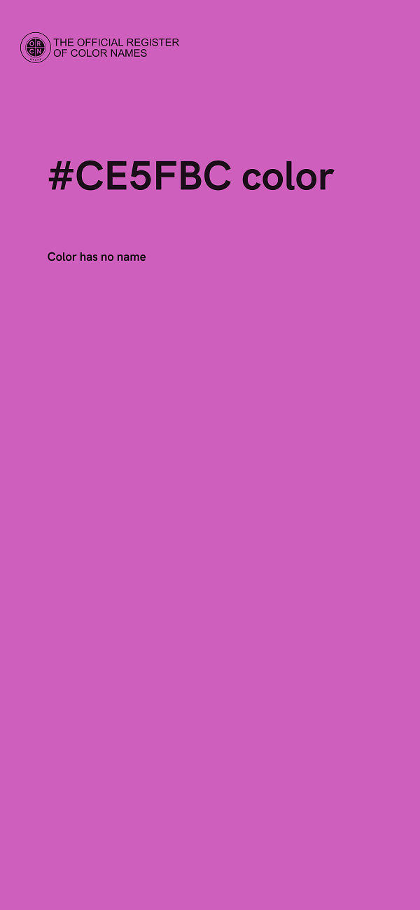 #CE5FBC color image