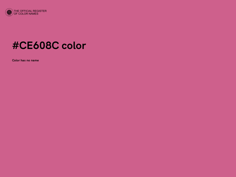 #CE608C color image