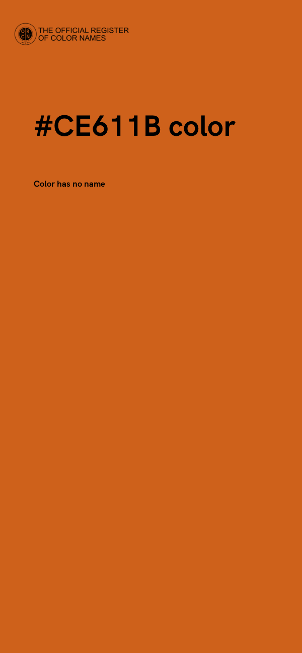 #CE611B color image