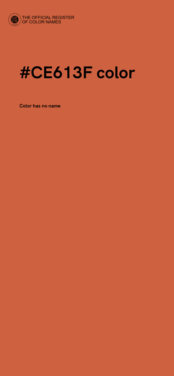 #CE613F color image