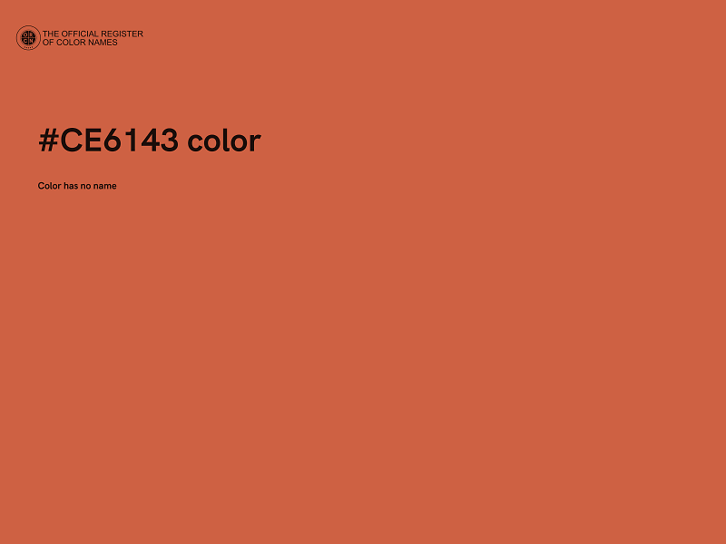 #CE6143 color image
