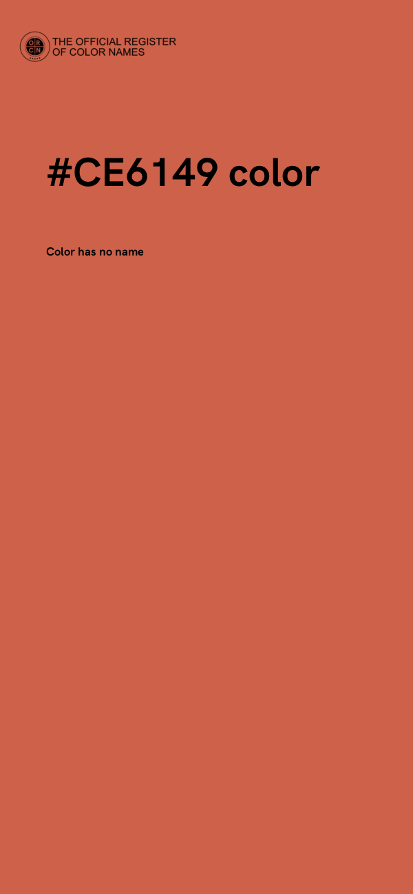 #CE6149 color image