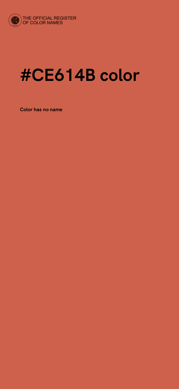 #CE614B color image