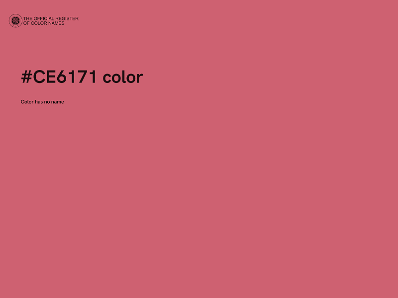 #CE6171 color image